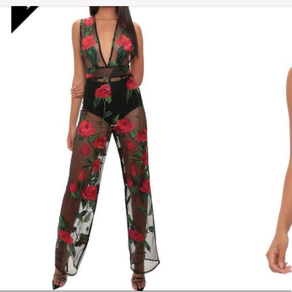 Sheer Black Jumpsuit